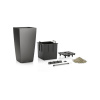 Kvetináč Lechuza Cubico 40/75 anthracit komplet