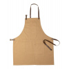 Bavlnená zástera 340 g/m2 , black/brown Farba: khaki/brown