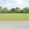 zahrada-XL Plot s stĺpmi Strieborná 1.2 x 10 m Oceľ 3351009