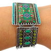 Náramok Egypt zelený (bez niklu) 2