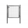 Strend Pro Garden 432336 Brána METALTEC ECO 2, 1000/1000/50x50 mm, kulatý rám, antracit, jednokřídlová, zahradní,