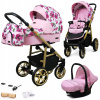 Kočík BabyLux Color Lux Sand Pearl 3v1 (DETSKÝ KOČÍK 3v1 COLORLUX HLBOKÁ PRECHÁDZKA STOLIČKA)