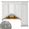 Hotová záclona - Klasický voálový záves 445 cm x 250 (SET ZÁCLONA ZIRKÓNOVÁ MÚŠKA 300 ZÁCLONA BALKÓN 145)