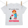 Boodyy Tričko s krátkym rukávom Keď vyrastiem budem kvetinárka 86 (12-18 mesiacov)
