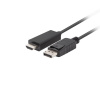 Kábel DISPLAYPORT(M) V1.1 ->HDMI(M) 1M LANBERG (CA-DPHD-11CC-0010-BK)