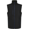 Regatta Professional Vesta Navigate TRA 915, softshellová COT36A915zv405-black/new r 2XL Černá/modrá královská