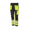 BENNON EREBOS TROUSERS CLASS 1 HI-VIS / Pánske strečové reflexné nohavice, trieda 1 - čierna/HV žltá 56