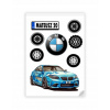 Cukrový výtlačok BMW Auto Meno Vek Auto