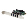STARTECH 4 Port PCI Express PCIe USB 3.0 Card, STARTECH 4 Port PCI Express PCIe USB 3.0 Card - PEXU PEXUSB3S4V