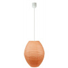 Oranžová papierová závesná lampa úľový kokón