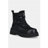 Kožené členkové topánky GOE čierna farba, na platforme, jemne zateplené, SS2N4140 BLACK SS2N4140.BLACK EUR 40