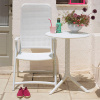 Plastový záhradný stôl Step Bianco 60,5 cm NARDI