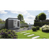 Záhradný domček Biohort AvantGarde Eco oceľový plech tmavosivá metalická