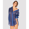 Sexy blúzka Stellya babydoll modrá - Obsessive XS/S Modrá