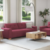 zahrada-XL Sedačkový set v dvoch kusoch s vankúšmi vínovej farby 3324713