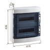 ECOLOGY 36/2x18 (CDN36PT2F/RR) - Plastová rozvodnica na povrch, 36 modulov (2x18), IP65