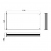 Emco Asis Prestige - Montážny rám pre osvetlené zrkadlo 1310 mm, 989705009 989700009
