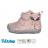 Prechodné barefoot topánky MIA pink kožené D.D.Step Veľkosť: 20