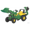 Rolly Toys - John Deere traktor s čelným nakladačom a zadnou rýpacou lyžicou