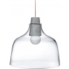 Závesná lampa Mira transparentná
