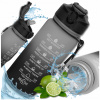 Motivačná fľaša TRESSARI fľaša na pitie TRITAN s držiakom 600 ml na vodu BPA FREE