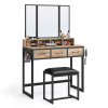 Boxxx TOALETNÝ STOLÍK, čierna, farba duba, 90/40/141 cm - Online Only drobný nábytok - 002543007140