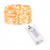 SPRINGOS LED reťaz Nano 1 m 10 LED 2x AA teplá biela