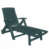 Záhradné lehátko - Vidaxl Deckchair s opálením na nohy, plastová, zelená (Vidaxl Deckchair s opálením na nohy, plastová, zelená)