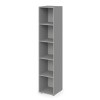 Skriňa otvorená vysoká 4 police Lenza Wels, 39,9x196,5x40,4cm, sivá