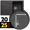 BLANCO SET 08-A 25 SONA 45 S antracit + MILA chróm