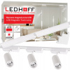 Magnetické lištové osvetlenie SADA LIŠTA 2m + 5x LED reflektor BIELE bodové svietidlo