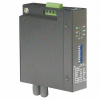 Optický konvertor RJ45 - ST, 100Mbit, Multimode OM, DIN, priemyselný, čierny