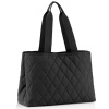 Reisenthel classic shopper L čierna prešívaná dámska shopper taška