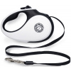 Kiwi Walker Samonavíjacie vodítko 12kg/3m čierno-biela Kiwi