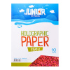 Dekoračný papier A4 Holografický červený 250 g, sada 10 ks