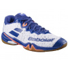 Pánska obuv na badminton/squash Babolat Shadow 4 - white/blue navy - Viacfarebný (46)