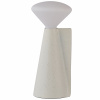 tala Prenosná stojaca lampa MANTLE 19 cm, biela, nerezová oceľ
