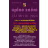 Aktualizace III/2 / 2024 - o sociálních službách, o nemocenském pojištění