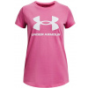 Tričko Under Armour UA G SPORTSTYLE LOGO SS-PNK 1361182-663 Veľkosť YLG