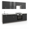 Kiew Standart Festa kuchynská linka 260, antracit/betón