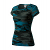 MALFINI® Tričko dámske Camo Pure camouflage petrol Veľkosť: XL C22C116