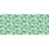 PVC obrus v šírke 140cm - celá rolka 20 metrov - motív MARGARÉTKY Farba: Zelená