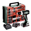 Metabo BS 18 L Set aku vŕtací skrutkovač, 18 V, 2 Ah Li-Ion akumulátor bez kefiek, vr. 2x aku, + púzdro, vr. nabíjačky, vr. príslušenstva, 614051710; 614051710