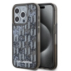 Karl Lagerfeld Liquid Glitter Monogram Gradient zadný kryt pre iPhone 15 Pro Black