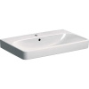 Geberit Smyle Square Umývadlo 750x480mm, s otvorom pre bat., s prepadom, biela GEB 500.249.01.1