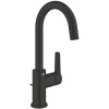 GROHE Start páková umývadlová batéria s otočným výtokom, s odtokovou súpravou s tiahlom, výška výtoku 208 mm, matná čierna, 242032432