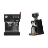 Ascaso Steel DUO PID PLUS, Black&Wood + Eureka Mignon Zero 65 Speedy, CR black