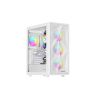 Počítačová skriňa Genesis DIAXID 605 ARGB/Midi Tower/Transpar./Biela NPC-2173