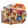 ROBOTIME Rolife DIY 3D dřevěné puzzle Knihkupectví na rohu 108 ks