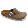 LEON 4260 Dámske zdravotné korkové teplé papuče Hnedé 38 - 24,5cm, hnedá, 2,0 cm